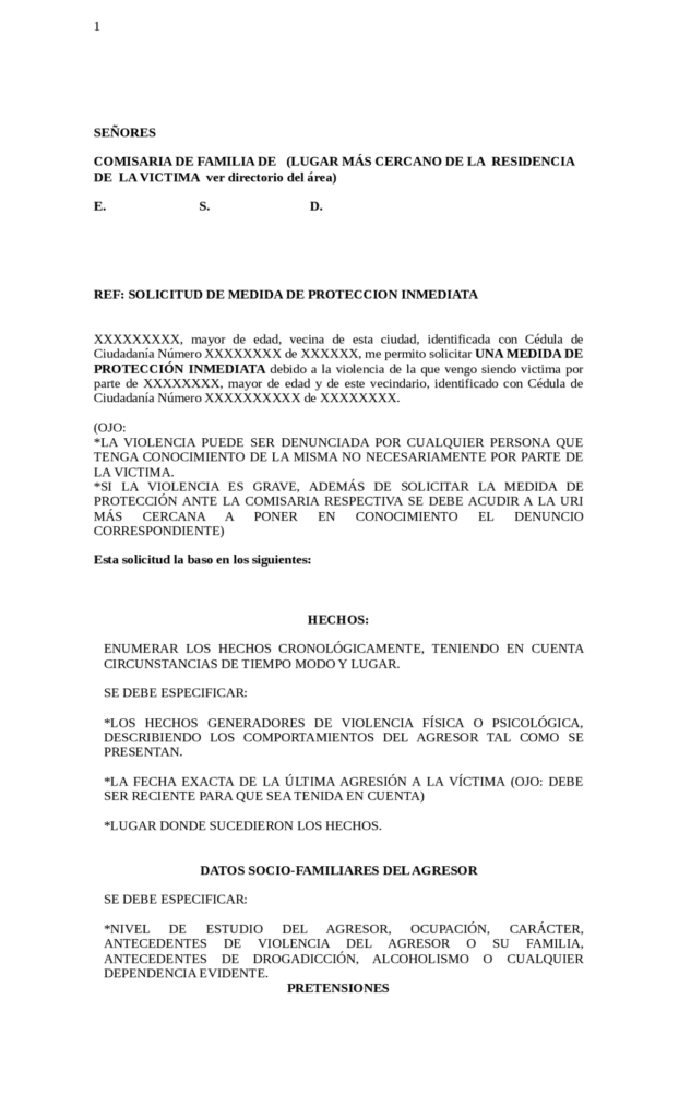 Cómo solicitar medidas de protección familiar 1 como solicitar medidas de proteccion familiar