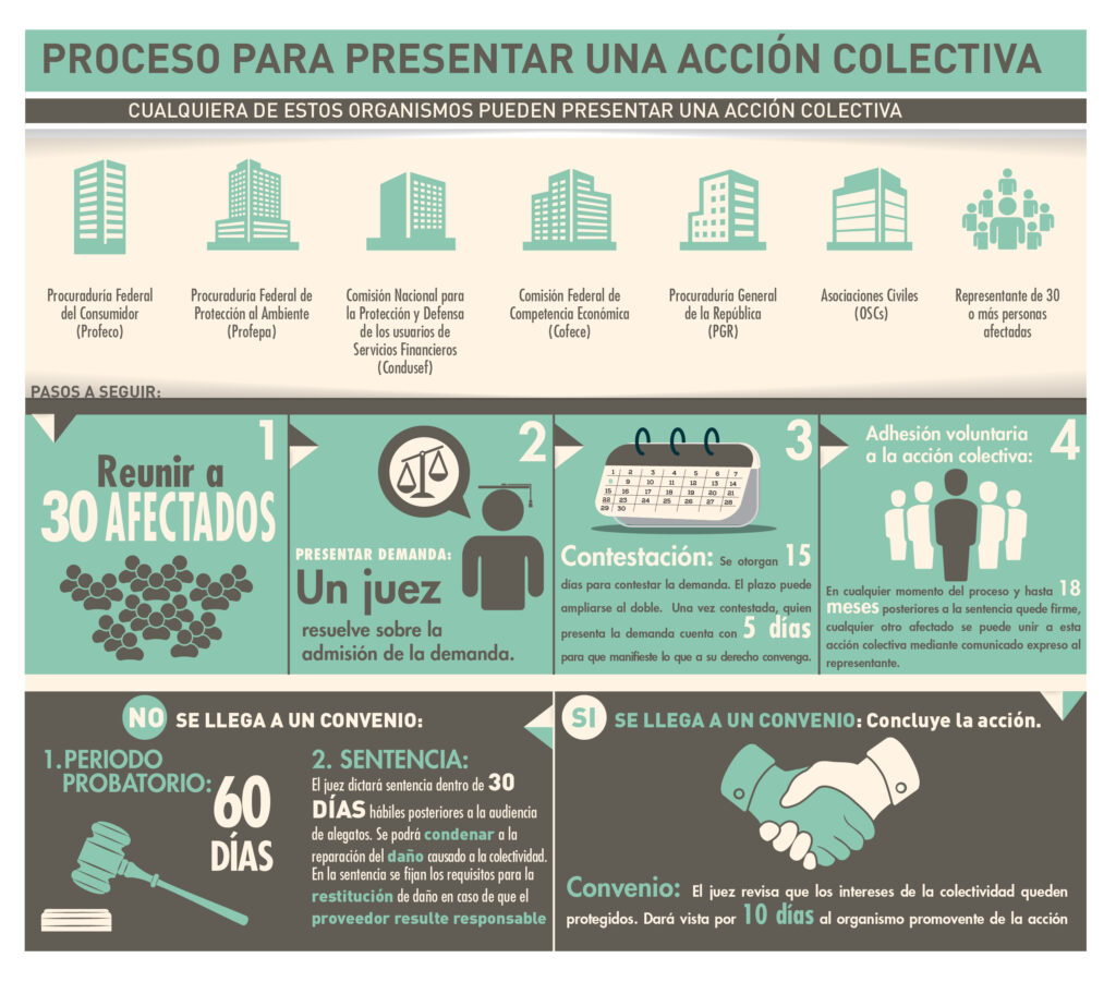 pasos para una demanda colectiva efectiva